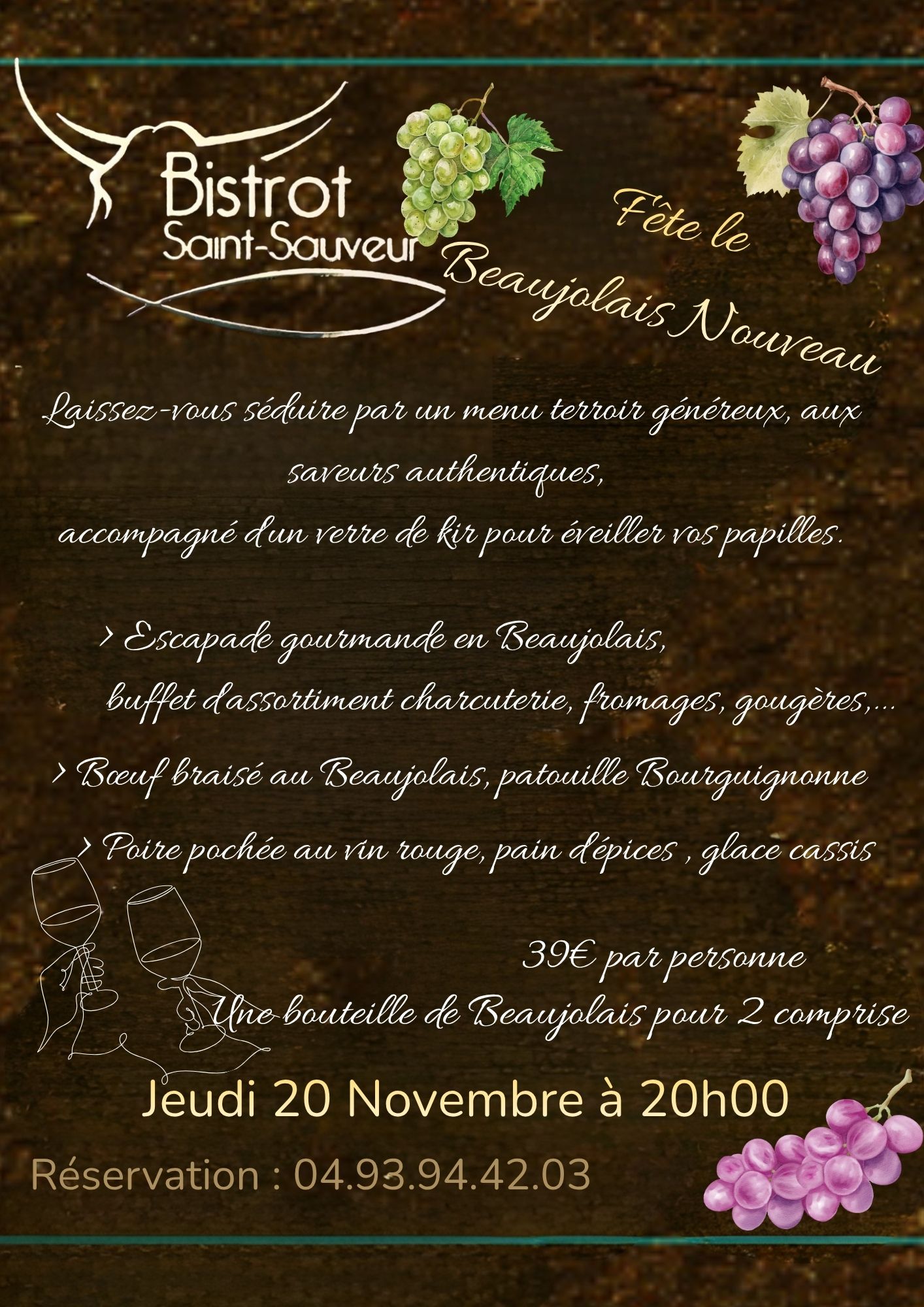 Soirée Beaujolais Nouveau